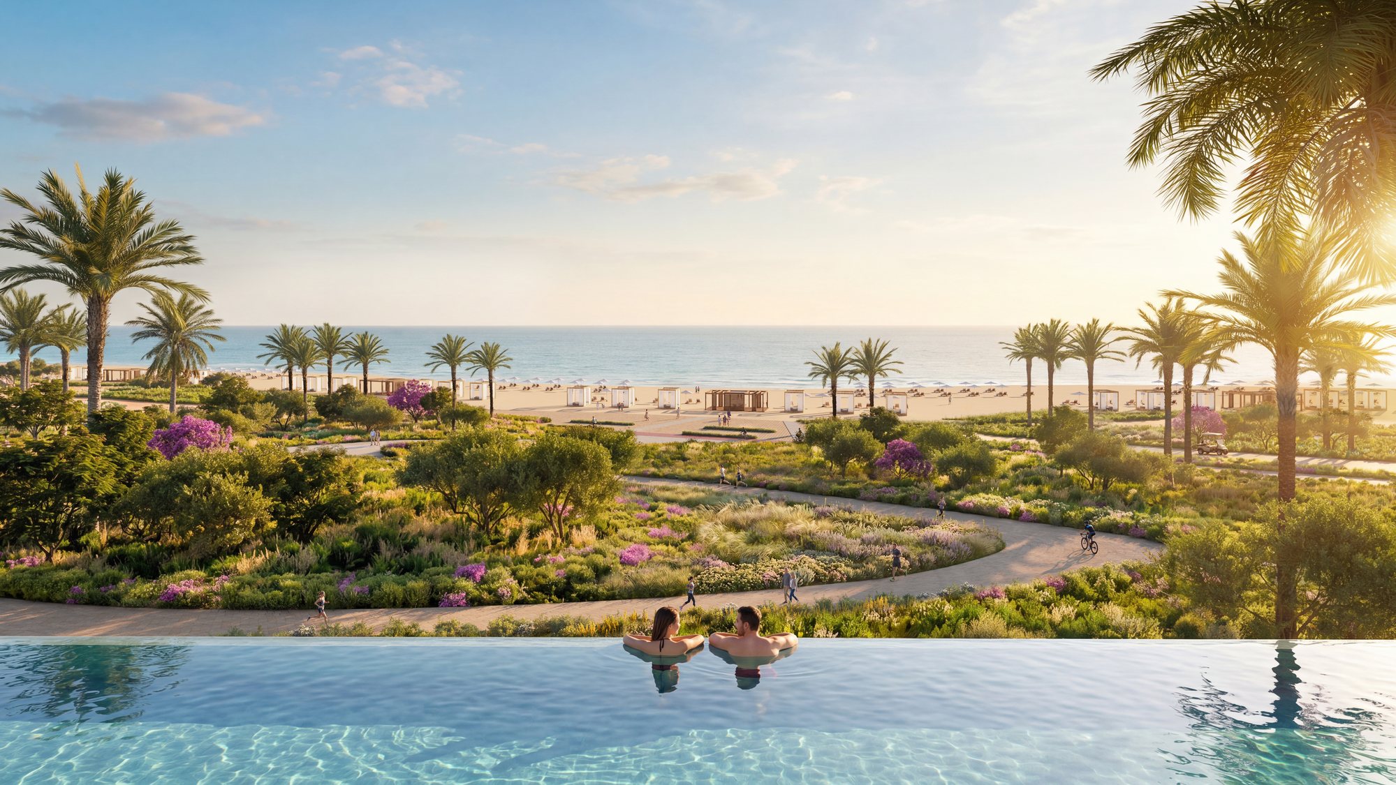 Hotel terrace overlooking the coast